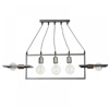 NG Lighting Kremasto Fotistiko Rag Xeiropoiito Metalliko Anthraki Pentafoto E27 100x25cm 2026430